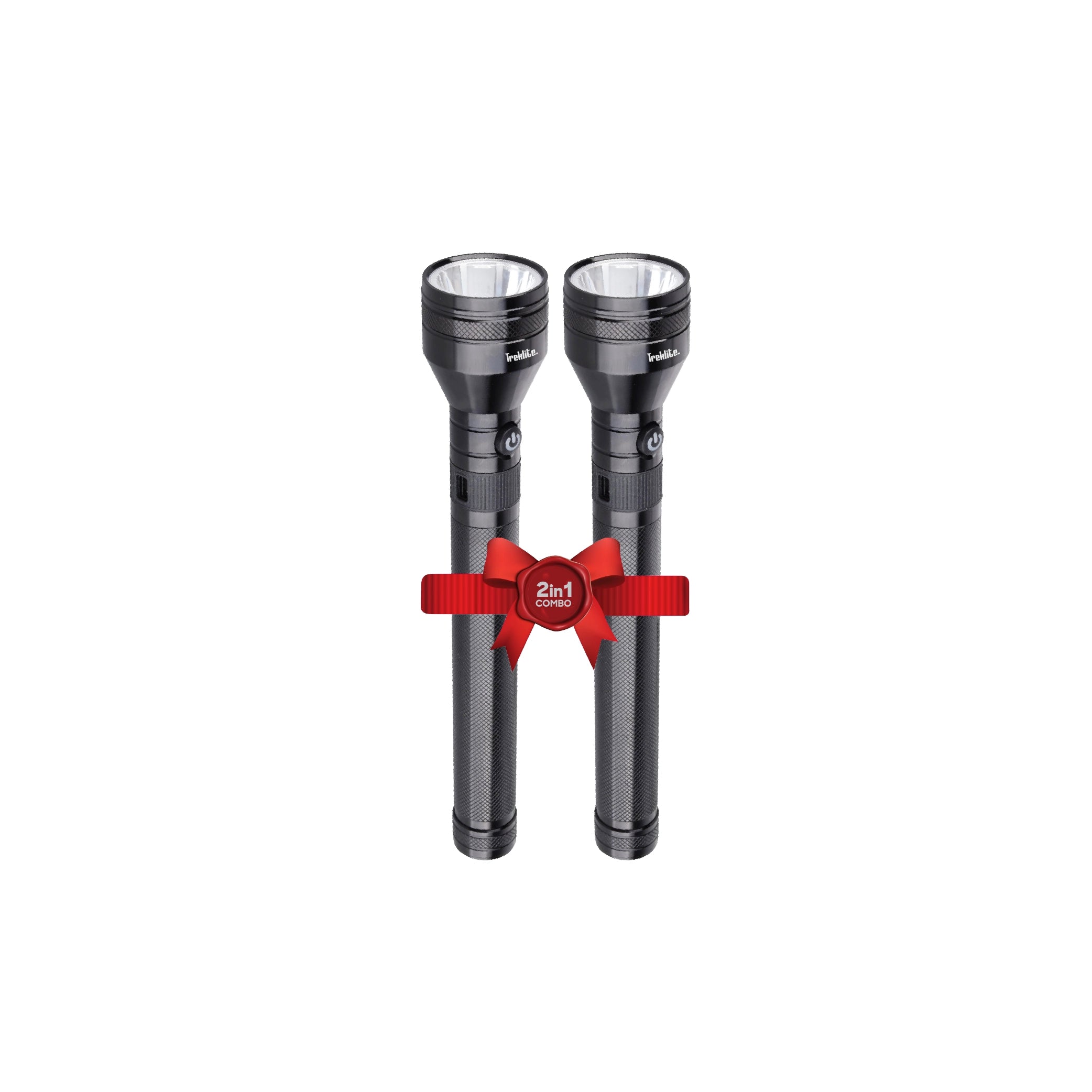 Rechargeable LED flashlight combo 2 pack 2500m range 7000mAh battery sanford 1