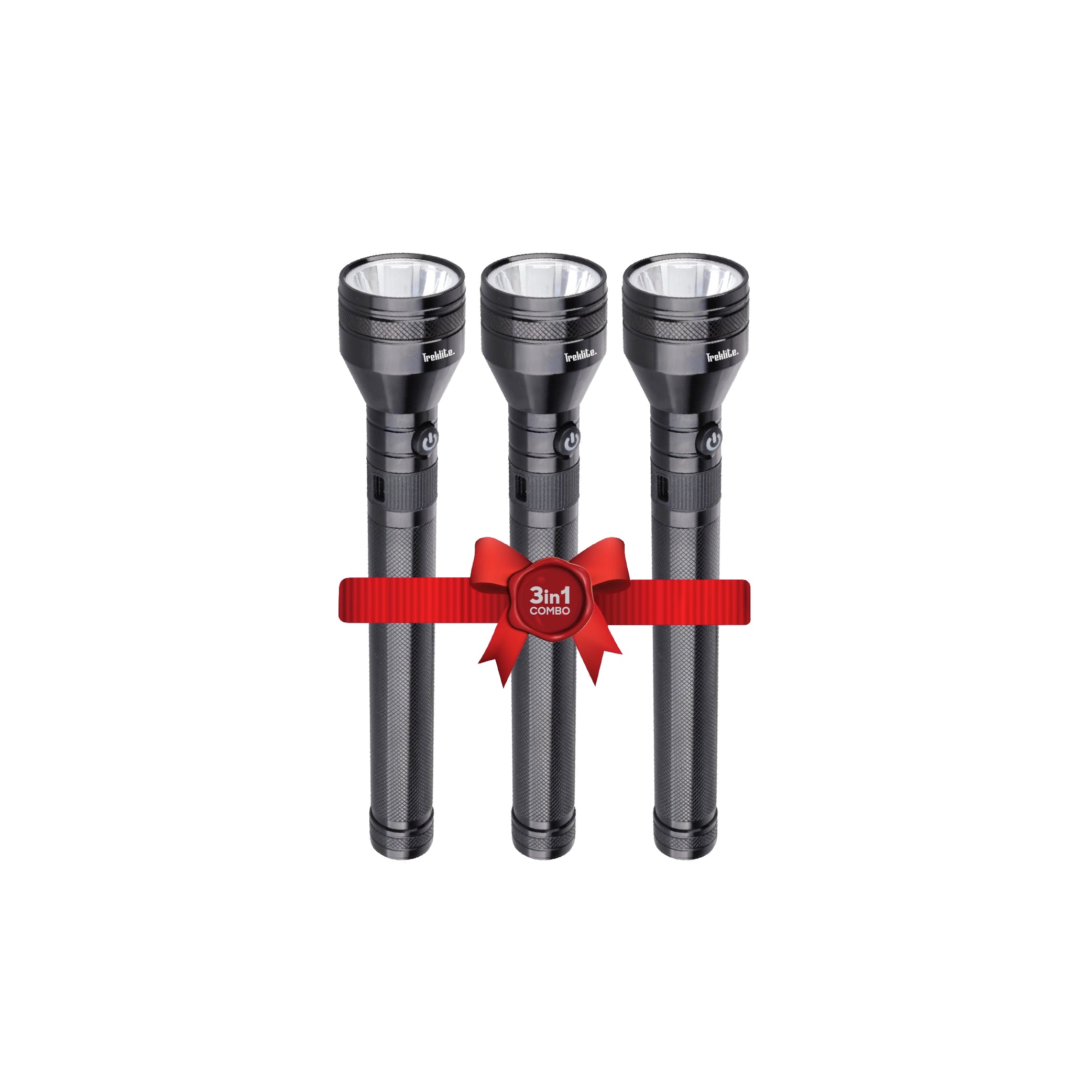 Rechargeable LED flashlight combo 3 pack 2500m range 7000mAh battery sanford 1