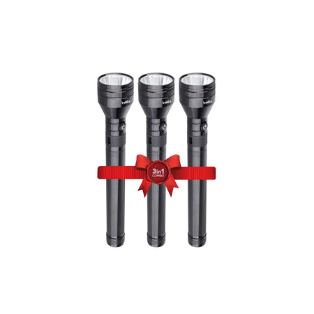 Rechargeable LED flashlight combo 3 pack 2500m range 7000mAh battery sanford 1
