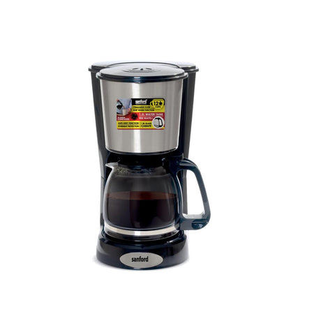 Sanford SF1394CM 12-Cup Coffee Maker with Thermostat Control