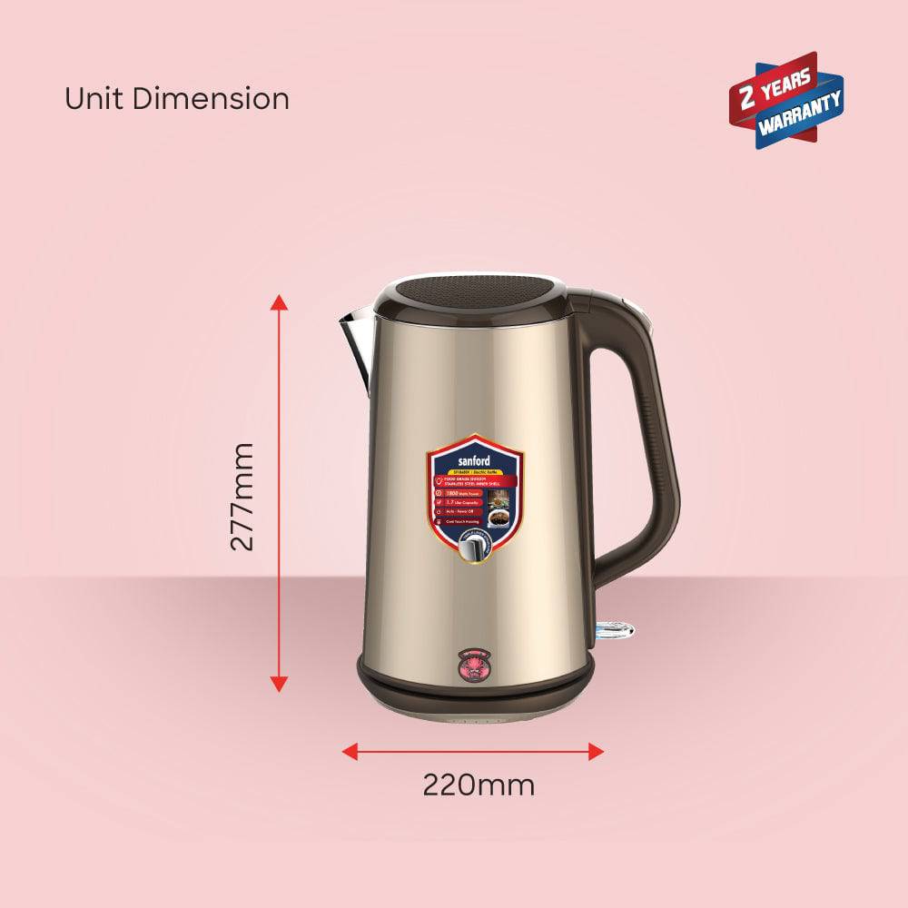 Sanford Double Layer Cordless Electric Kettle | SF1868EK