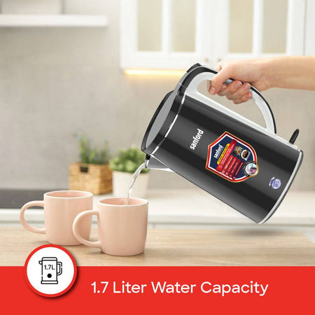 Sanford SF1869EK 1.7L Kettle Double Shell Cool-Touch Design
