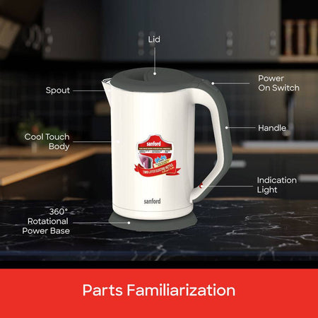 Sanford SF3328EK Electric Kettle Cordless Base