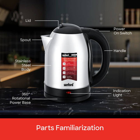 Sanford SF3342EK 1.8L Kettle Safety Features