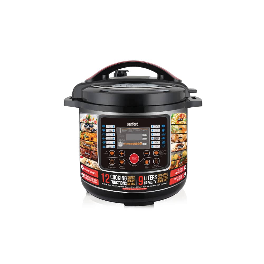 Sanford 9L electric pressure cooker with multi-function cooking programs