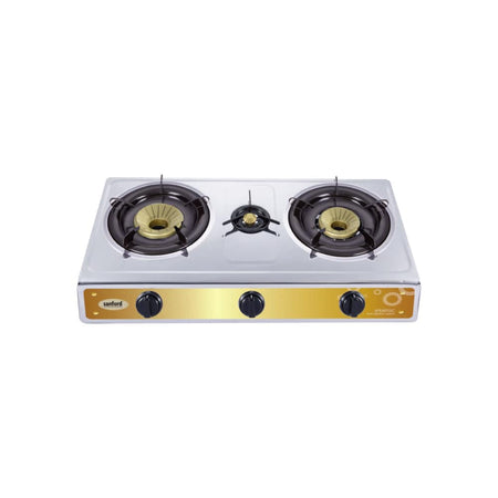 Sanford Stainless Steel Triple Burner Stove with Blue Flame | SF5357GC-B