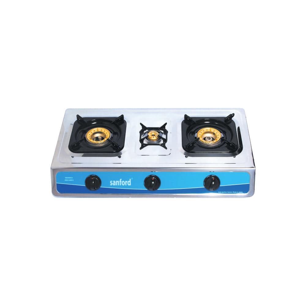 Sanford 3-Burner Stainless Steel Gas Stove with FSD & Auto Ignition | SF5310GC 