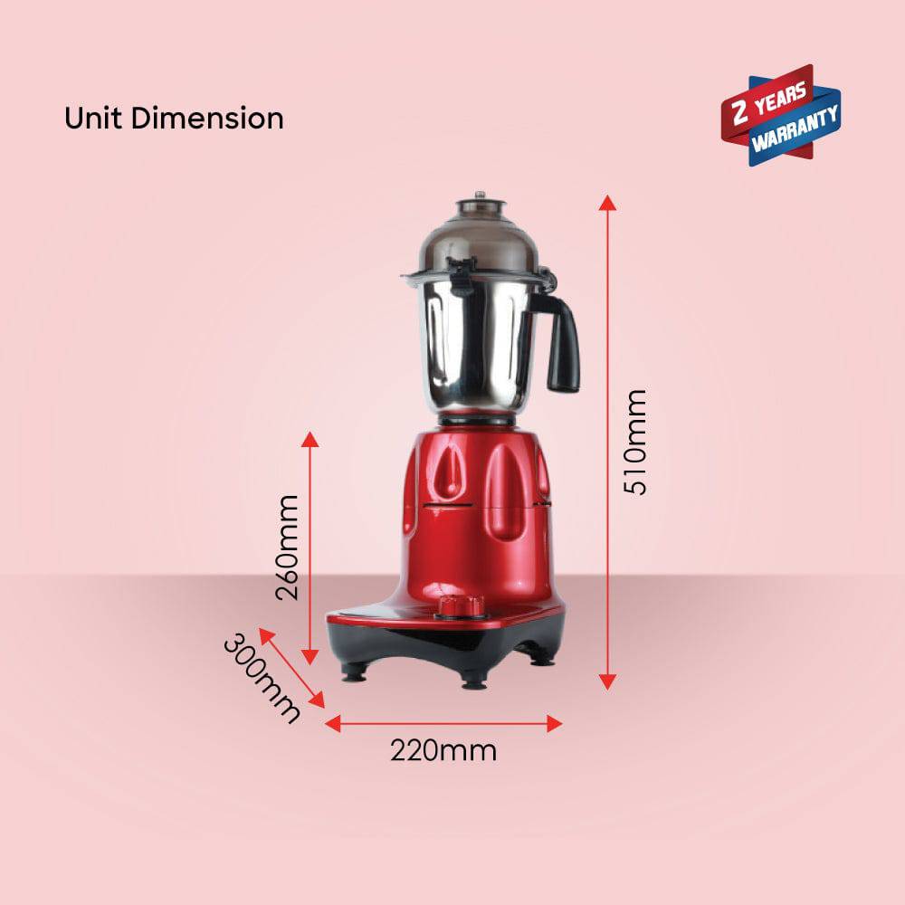 1200W mixer grinder 3 stainless steel jars 1.5L 900ml 300ml sanford 7
