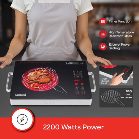 Sanford SF5195IC 2-in-1 Cooker BBQ Grill Attachment