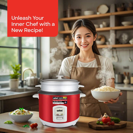 Sanford SF2502RC 2.2L Rice Cooker Front View