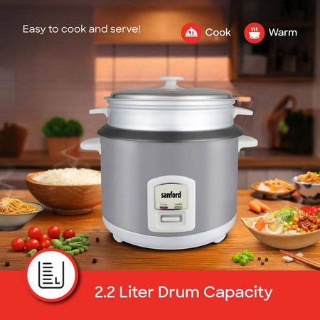 Sanford SF2502RC Rice Cooker Keep Warm Function