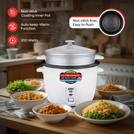 Sanford SF1157RC Rice Cooker Non-Stick Inner Pot